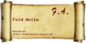 Feld Anita névjegykártya